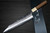 Yu Kurosaki R2(SG2) Hammered SENKO-EI WA WN8W Japanese Chef's Gyuto Knife 240mm with Striped White Ring Walnut Handle 