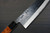 Muneaki YASUGI White Steel Kurouchi Nashiji Japanese Chef's Gyuto Knife 165mm with Black-Ring Karin Lump Handle 