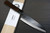 Muneaki YASUGI White Steel Kurouchi Nashiji Japanese Chef's Gyuto Knife 165mm with Black-Ring Japanese Zelkova Handle 