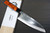 Muneaki YASUGI White Steel Migaki Japanese Chef's Gyuto Knife 165mm with Black-Ring Karin Lump Handle 