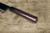 Muneaki White Steel Kurouchi Japanese Chef's Gyuto Knife 210mm with Black-Ring Rosewood Handle 