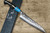 Yu Kurosaki R2(SG2) Hammered SENKO-EI Custom TCAEB Japanese Chef's Petty Knife(Utility) 150mm with Blue Turquoise & Ebony Handle 