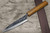 Yoshimi Kato R2 MINAMO Hammered OK8N Japanese Chef's Petty Knife(Utility) 150mm with Urushi Lacquered Oak Handle Natural Color 