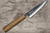 Yoshimi Kato R2 MINAMO Hammered OK8N Japanese Chef's Petty Knife(Utility) 150mm with Urushi Lacquered Oak Handle Natural Color 