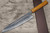 Yoshimi Kato R2 MINAMO Hammered OK8N Japanese Chef's Gyuto Knife 210mm with Urushi Lacquered Oak Handle Natural Color 