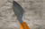 Yoshimi Kato R2 MINAMO Hammered OK8N Japanese Chef's Gyuto Knife 210mm with Urushi Lacquered Oak Handle Natural Color 