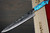 Takeshi Saji R2 Diamond Finish Damascus NNM Japanese Chef's Slicer(Sujihiki) 240mm with Blue Turquoise Handle Nomura Special 