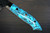 Takeshi Saji R2 Diamond Finish Damascus NNM Japanese Chef's Gyuto Knife 240mm with Blue Turquoise Handle Nomura Special 