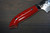 Takeshi Saji SRS13 Mirror Hammered NNM Japanese Chef's Gyuto Knife 240mm with Dark-Red Micarta Handle Nomura Special 