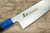 Sakai Takayuki JEWEL VG1 Japanese Chef's Santoku Knife 180mm Double Ring Wenge Handle [Sapphire] 