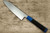 Sakai Takayuki JEWEL VG1 Japanese Chef's Santoku Knife 180mm Double Ring Wenge Handle [Sapphire] 