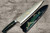 Takeshi Saji Makie-Art Aogami No.2 Colored Damascus Japanese Chef's Gyuto Knife 240mm with Urushi Lacquered Saya and Custom Handle FUJI on LAKE(PN-BT) 