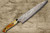 Takeshi Saji VG10W Colored Damascus Nashiji DHO Japanese Chef's Gyuto Knife 270mm with Orange Antler Handle 