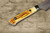 Takeshi Saji VG10W Colored Damascus Nashiji DHO Japanese Chef's Petty Knife(Utility) 150mm with Orange Antler Handle 