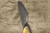 Takeshi Saji VG10W Colored Damascus Nashiji DHO Japanese Chef's Petty Knife(Utility) 130mm with Orange Antler Handle 