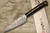 Takeshi Saji VG10W Colored Damascus Nashiji IRN Japanese Chef's Petty Knife(Utility) 90mm with Desert Ironwood Handle 