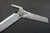 Takeshi Saji Higonokami Folding VG10 Black Damascus Kritsuke Petty Knife(Utility) 70mm with Damascus Metal Handle 