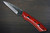 Takeshi Saji Special Japanese Chef's Paring Knife 70mm with Red-Black Micarta Handle Naoya Model 