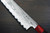 Satoshi Nakagawa Aogami #1 Damascus RS8R Japanese Chef's Kiritsuke-Gyuto Knife 240mm with Red-Ring Octagonal Handle 
