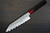 Satoshi Nakagawa Aogami #1 Damascus RS8R Japanese Chef's Bunka Knife 170mm with Red-Ring Octagonal Handle 