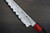 Satoshi Nakagawa Aogami #1 Damascus RS8R Japanese Chef's Kritsuke-Petty Knife(Utility) 150mm with Red-Ring Octagonal Handle 