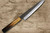 Satoshi Nakagawa Aogami #1 Damascus Kurouchi OK8B Japanese Chef's Kritsuke-Petty Knife(Utility) 150mm with Urushi Lacquered Oak Handle 