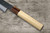 Satoshi Nakagawa Aogami #1 Kurouchi MB8W Japanese Chef's Gyuto Knife 210mm with White Buffalo Tsuba Octagonal Handle 