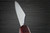 Yoshimi Kato R2 Black Damascus RS8R Japanese Chef's Petty Knife(Utility) 120mm with Red-Ring Octagonal Honduran Rosewood Handle 