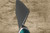 Daisuke Nishida Shirogami No.1 Damascus Japanese Chef's Gyuto Knife 185mm with Stabilized Maple Burl Handle [Green] & Acrylic Stone 