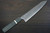 Yoshimi Kato R2 MINAMO Hammered STWA Japanese Chef's Gyuto Knife 210mm with Stabilized Hybrid Wood Handle [Light Blue - White&Black Rings] 