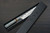 Yu Kurosaki R2(SG2) Hammered SENKO-EI WA STWG-AM Japanese Chef's Petty Knife(Utility) 130mm with Stabilized Hybrid Wood Handle [Light Gray - Amber Ring] 