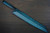 Yu Kurosaki R2(SG2) Hammered SENKO-EI WA INDIGO Japanese Chef's Slicer(Sujihiki) 240mm with Indigo-dyed Handle and Saya Sheath [AI-TENMOKU] 