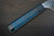 Yu Kurosaki R2(SG2) Hammered SENKO-EI WA INDIGO Japanese Chef's Bunka Knife 165mm with Indigo-dyed Handle and Saya Sheath [AI-TENMOKU] 