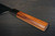 Sakai Takayuki SPG2 Damascus Hammered WA Japanese Chef's Kengata-Gyuto Knife 190mm with Black-Ring Rosewood Handle 