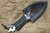 Takeshi Saji Aogami No.2 Damascus Japanese Chef's Chopper 105mm with Black String Handle Nishino Model 