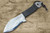 Takeshi Saji Aogami No.2 Damascus Japanese Chef's Chopper 105mm with Black String Handle Nishino Model 