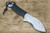 Takeshi Saji Aogami No.2 Damascus Japanese Chef's Chopper 105mm with Black String Handle Nishino Model 