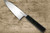 Sakai Takayuki White Steel Kurouchi Gold-Engraving Art Japanese Chef's Deba Knife 180mm with Ebony Handle [Goju-no-Tou (Five-Story Pagoda)] 