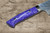 Takeshi Saji SPG-STRIX Mirror Hammered RC Japanese Chef's Nakiri(Vegetable) 180mm with Resin Custom Handle [Purple-White] 