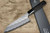 Nigara SPG-STRIX Damascus Hammered EB8B Japanese Chef's Santoku Knife 180mm with Ebony Handle 