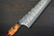 Yu Kurosaki R2(SG2) Damascus SHIZUKU Custom STWRC Japanese Chef's Gyuto Knife 270mm with Stabilized Hybrid Wood Handle [Red] 