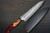 Yu Kurosaki R2(SG2) Damascus SHIZUKU Custom STWRC Japanese Chef's Gyuto Knife 180mm with Stabilized Hybrid Wood Handle [Red] 