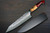 Yu Kurosaki R2(SG2) Damascus SHIZUKU Custom STWRC Japanese Chef's Gyuto Knife 180mm with Stabilized Hybrid Wood Handle [Red] 