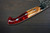 Yu Kurosaki R2(SG2) Damascus SHIZUKU Custom STWRC Japanese Chef's Gyuto Knife 180mm with Stabilized Hybrid Wood Handle [Red] 