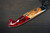 Yu Kurosaki R2(SG2) Damascus SHIZUKU Custom STWRC Japanese Chef's Bunka Knife 165mm with Stabilized Hybrid Wood Handle [Red] 