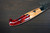 Yu Kurosaki R2(SG2) Damascus SHIZUKU Custom STWRC Japanese Chef's Petty Knife(Utility) 150mm with Stabilized Hybrid Wood Handle [Red] 