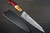 Yu Kurosaki R2(SG2) Damascus SHIZUKU Custom STWRC Japanese Chef's Petty Knife(Utility) 150mm with Stabilized Hybrid Wood Handle [Red] 