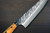 Yu Kurosaki R2(SG2) Damascus FUJIN Custom MPWC Japanese Chef's Bunka Knife 165mm with Maple Wood Handle 