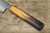 Nigara VG-XEOS Damascus Hammered OK8B Japanese Chef's Gyuto Knife 210mm with Urushi Lacquered Oak Handle 