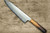 Nigara VG-XEOS Damascus Hammered OK8B Japanese Chef's Gyuto Knife 210mm with Urushi Lacquered Oak Handle 